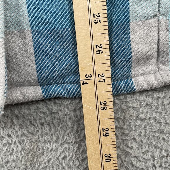 Cabelas Shacket Womens 2XL Plaid Gingham Blue Winter Outdoor Fall - Picture 5 of 7